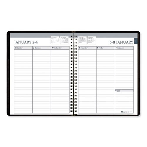 Recycled Weekly Appointment Book, Ruled Without Times, 8.75 X 6.88, Black, 2021 Recycled Weekly Appointment Book, Ruled Without Times, 8.75 X 6.88, Black, 2021