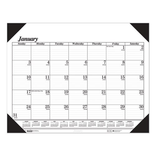 Recycled Workstation-size One-color Monthly Desk Pad Calendar, 18.5 X 13, 2021 Recycled Workstation-size One-color Monthly Desk Pad Calendar, 18.5 X 13, 2021