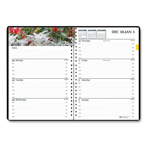 Recycled Gardens Of The World Weekly/monthly Planner, 10 X 7, Black, 2021 Recycled Gardens Of The World Weekly/monthly Planner, 10 X 7, Black, 2021