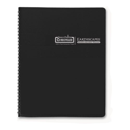 Recycled Gardens Of The World Weekly/monthly Planner, 10 X 7, Black, 2021 Recycled Gardens Of The World Weekly/monthly Planner, 10 X 7, Black, 2021