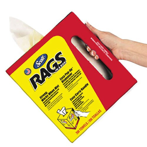 Rags In A Box, Pop-up Box, 10 X 12, White, 200/box