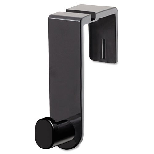 Plastic Coat Hook, 1 Hook, 1 3/4 X 5 1/4 X 4, Black Plastic Coat Hook, 1 Hook, 1 3/4 X 5 1/4 X 4, Black
