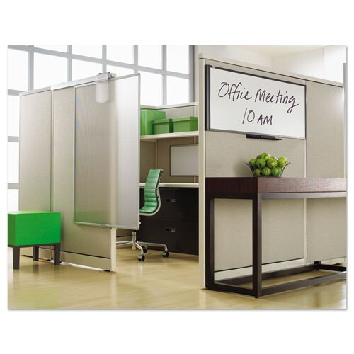 Prestige Cubicle Total Erase Whiteboard, 36 X 18, White Surface, Graphite Frame Prestige Cubicle Total Erase Whiteboard, 36 X 18, White Surface, Graphite Frame