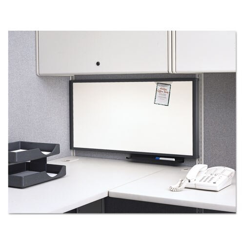 Prestige Cubicle Total Erase Whiteboard, 36 X 18, White Surface, Graphite Frame Prestige Cubicle Total Erase Whiteboard, 36 X 18, White Surface, Graphite Frame