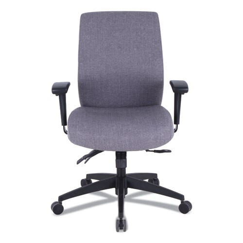 Alera Wrigley Series 24/7 High Performance Mid-back Multifunction Task Chair, Up To 275 Lbs, Gray Seat/back, Black Base Alera Wrigley Series 24/7 High Performance Mid-back Multifunction Task Chair, Up To 275 Lbs, Gray Seat/back, Black Base
