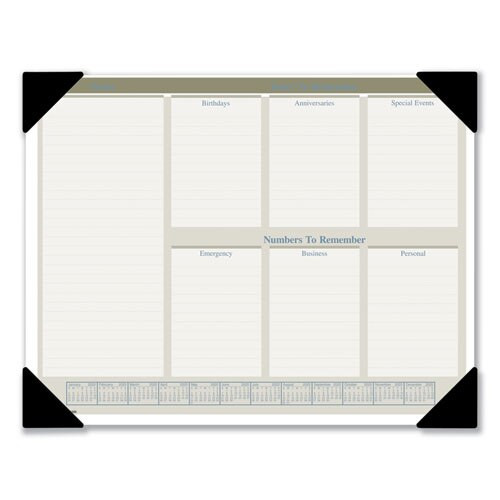 Executive Monthly Desk Pad Calendar, 22 X 17, Buff, 2021 Executive Monthly Desk Pad Calendar, 22 X 17, Buff, 2021