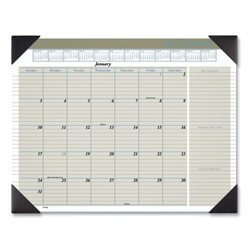 Executive Monthly Desk Pad Calendar, 22 X 17, Buff, 2021 Executive Monthly Desk Pad Calendar, 22 X 17, Buff, 2021