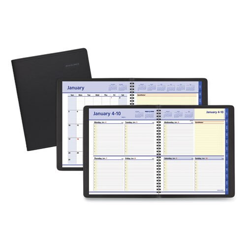 Quicknotes Weekly/monthly Appointment Book, 8.5 X 5.5, Black, 2021 Quicknotes Weekly/monthly Appointment Book, 8.5 X 5.5, Black, 2021