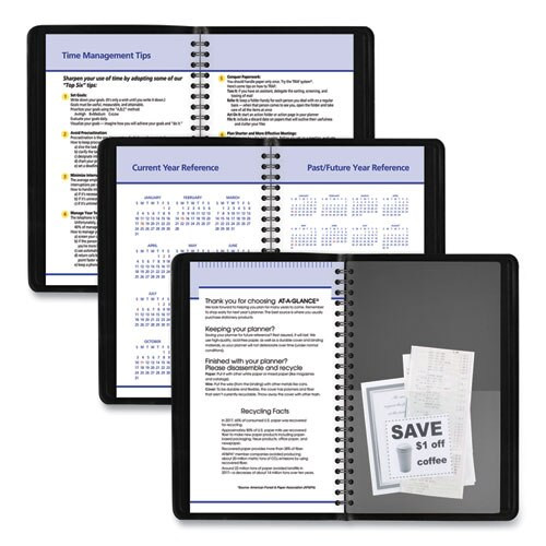 Quicknotes Weekly/monthly Appointment Book, 8.5 X 5.5, Black, 2021 Quicknotes Weekly/monthly Appointment Book, 8.5 X 5.5, Black, 2021