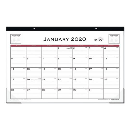 Classic Red Desk Pad, 17 X 11, 2021 Classic Red Desk Pad, 17 X 11, 2021