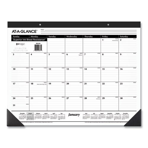 Ruled Desk Pad, 22 X 17, 2021 Ruled Desk Pad, 22 X 17, 2021