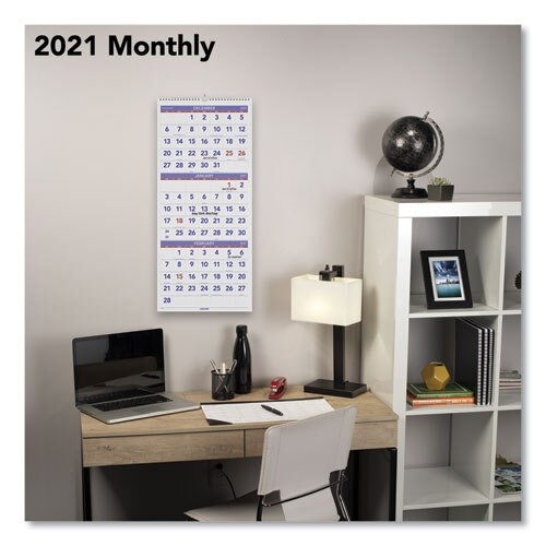 Vertical-format Three-month Reference Wall Calendar, 12 X 27, 2021 Vertical-format Three-month Reference Wall Calendar, 12 X 27, 2021
