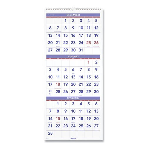 Vertical-format Three-month Reference Wall Calendar, 12 X 27, 2021 Vertical-format Three-month Reference Wall Calendar, 12 X 27, 2021