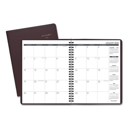 Monthly Planner, 8.75 X 7, Winestone, 2021 Monthly Planner, 8.75 X 7, Winestone, 2021
