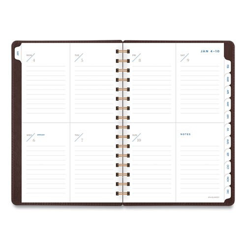 Signature Collection Distressed Brown Weekly Monthly Planner, 8.5 X 5.5, 2021-2022 Signature Collection Distressed Brown Weekly Monthly Planner, 8.5 X 5.5, 2021-2022