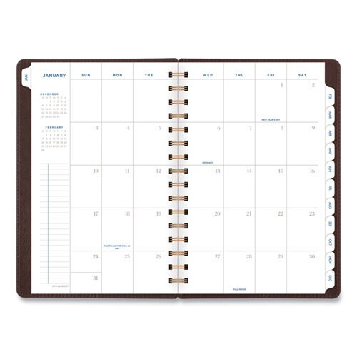 Signature Collection Distressed Brown Weekly Monthly Planner, 8.5 X 5.5, 2021-2022 Signature Collection Distressed Brown Weekly Monthly Planner, 8.5 X 5.5, 2021-2022