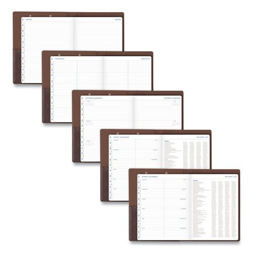Signature Collection Monthly Clipfolio, 11 X 8, Distressed Brown, 2021 Signature Collection Monthly Clipfolio, 11 X 8, Distressed Brown, 2021