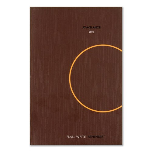 One-day-per-page Planning Notebook, 9 X 6, Dark Gray/orange, 2021 One-day-per-page Planning Notebook, 9 X 6, Dark Gray/orange, 2021