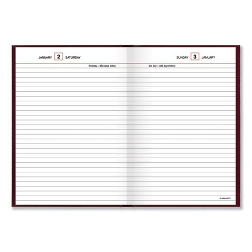 Standard Diary Recycled Daily Reminder, Red, 8.25 X 5.75, 2021 Standard Diary Recycled Daily Reminder, Red, 8.25 X 5.75, 2021