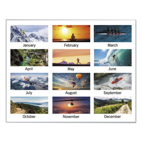 Motivational Panoramic Desk Pad, 22 X 17, Motivational, 2021 Motivational Panoramic Desk Pad, 22 X 17, Motivational, 2021