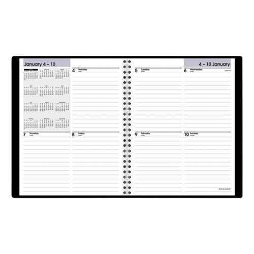 Open-schedule Weekly Appointment Book, 8.75 X 7, Black, 2021 Open-schedule Weekly Appointment Book, 8.75 X 7, Black, 2021