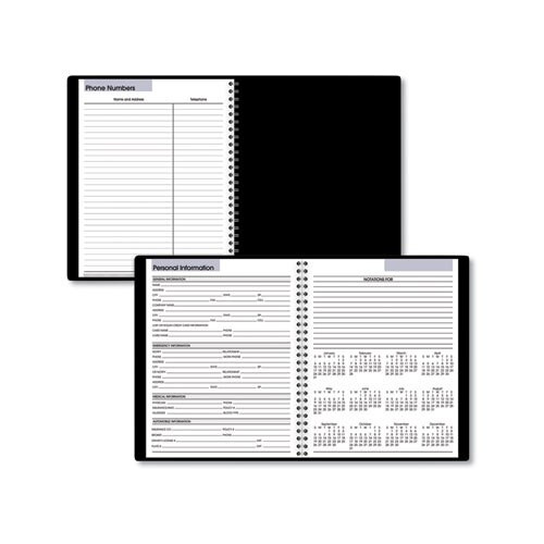 Open-schedule Weekly Appointment Book, 8.75 X 7, Black, 2021 Open-schedule Weekly Appointment Book, 8.75 X 7, Black, 2021