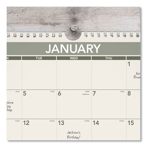 Recycled Wall Calendar, 15 X 12, 2021 Recycled Wall Calendar, 15 X 12, 2021