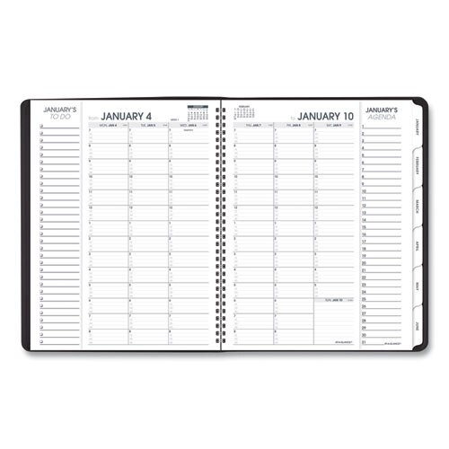 Triple View Weekly/monthly Appointment Book, 11 X 8.25, Black, 2021 Triple View Weekly/monthly Appointment Book, 11 X 8.25, Black, 2021