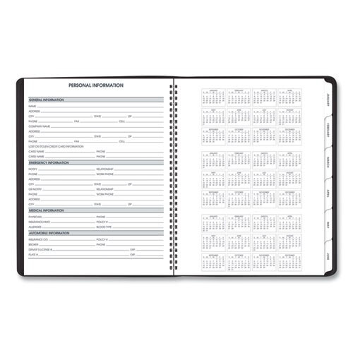 Triple View Weekly/monthly Appointment Book, 11 X 8.25, Black, 2021 Triple View Weekly/monthly Appointment Book, 11 X 8.25, Black, 2021