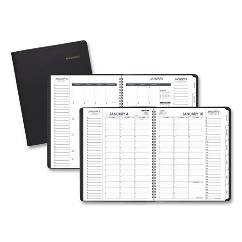 Triple View Weekly/monthly Appointment Book, 11 X 8.25, Black, 2021 Triple View Weekly/monthly Appointment Book, 11 X 8.25, Black, 2021