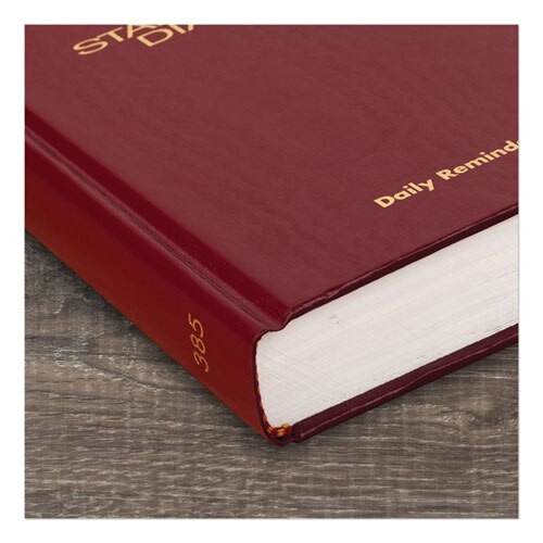 Standard Diary Recycled Daily Reminder, Red, 6.63 X 4.13, 2021 Standard Diary Recycled Daily Reminder, Red, 6.63 X 4.13, 2021