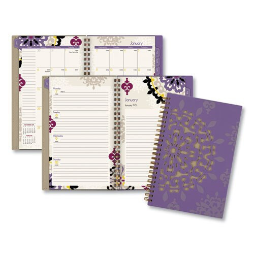 Vienna Weekly/monthly Appointment Book, 11 X 8.5, Purple, 2021 Vienna Weekly/monthly Appointment Book, 11 X 8.5, Purple, 2021