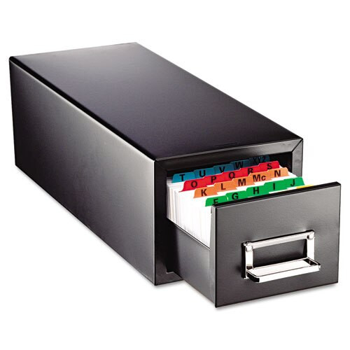 Drawer Card Cabinet Holds 1,500 3 X 5 Cards, 7 3/4 X 18 1/8 X 7 Drawer Card Cabinet Holds 1,500 3 X 5 Cards, 7 3/4 X 18 1/8 X 7