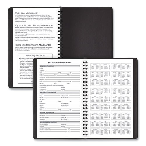 Weekly Appointment Book Ruled For Hourly Appointments, 8.5 X 5.5, Black, 2021 Weekly Appointment Book Ruled For Hourly Appointments, 8.5 X 5.5, Black, 2021
