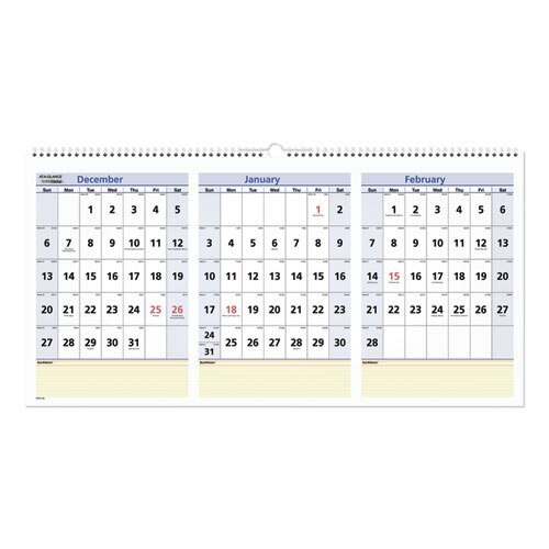 Quicknotes Three-month Wall Calendar, Horizontal Format, 24 X 12, 2021 Quicknotes Three-month Wall Calendar, Horizontal Format, 24 X 12, 2021