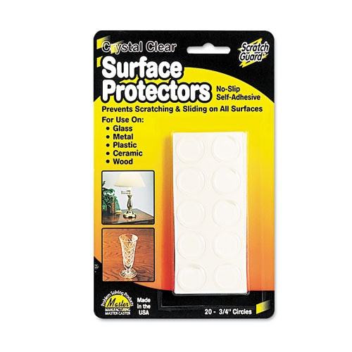 Scratch Guard Surface Protectors, 0.75" Dia, Circular, Clear, 20/pack Scratch Guard Surface Protectors, 0.75" Dia, Circular, Clear, 20/pack