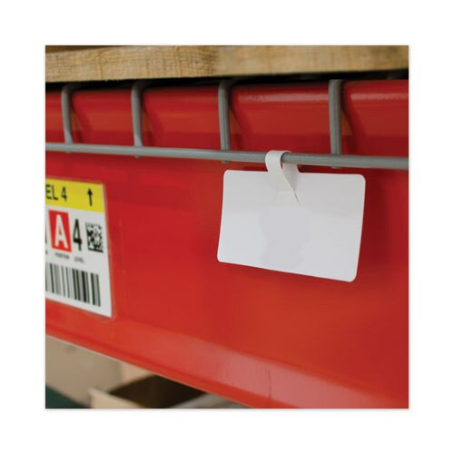 Wire Rack Shelf Tag, Side Load, 3.5 X 1.5, White, 10/pack Wire Rack Shelf Tag, Side Load, 3.5 X 1.5, White, 10/pack