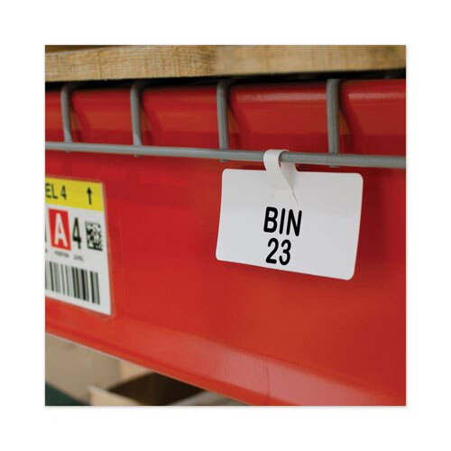 Wire Rack Shelf Tag, Side Load, 3.5 X 1.5, White, 10/pack Wire Rack Shelf Tag, Side Load, 3.5 X 1.5, White, 10/pack