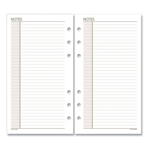 Lined Notes Pages, 8.5 X 5.5, White, 30/pack Lined Notes Pages, 8.5 X 5.5, White, 30/pack