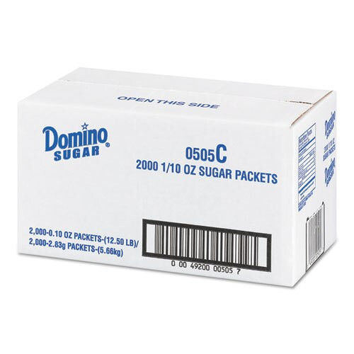 Sugar Portion Packets, 0.1 Oz Packets, 2000/carton Sugar Portion Packets, 0.1 Oz Packets, 2000/carton