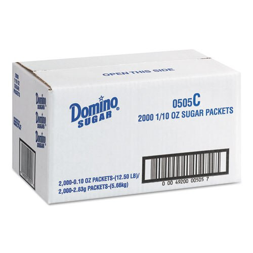 Sugar Portion Packets, 0.1 Oz Packets, 2000/carton Sugar Portion Packets, 0.1 Oz Packets, 2000/carton