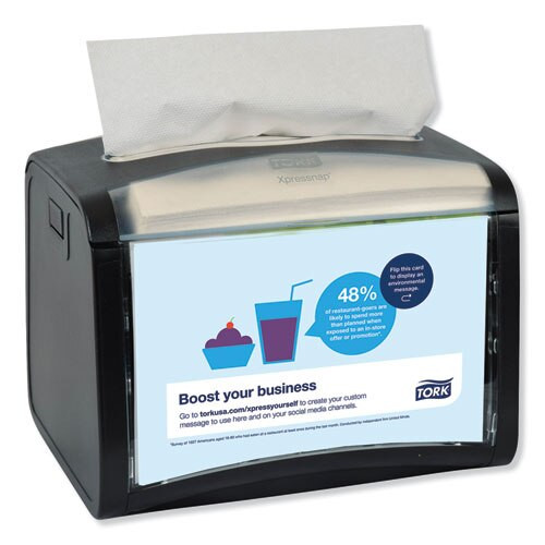 Xpressnap Tabletop Napkin Dispenser, 7.9w X 5.9d X 6.1h, Black Xpressnap Tabletop Napkin Dispenser, 7.9w X 5.9d X 6.1h, Black
