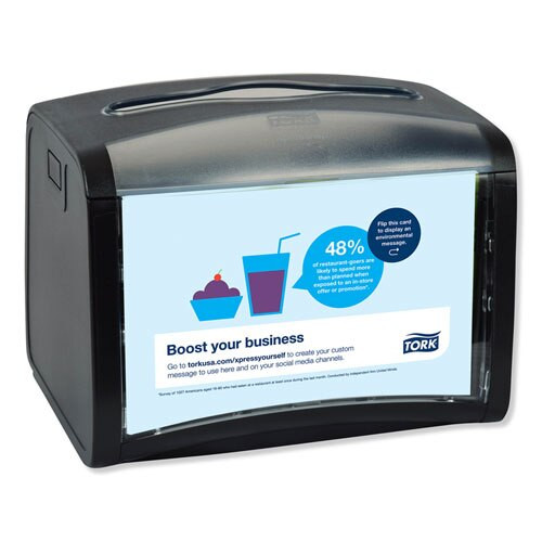 Xpressnap Tabletop Napkin Dispenser, 7.9w X 5.9d X 6.1h, Black Xpressnap Tabletop Napkin Dispenser, 7.9w X 5.9d X 6.1h, Black