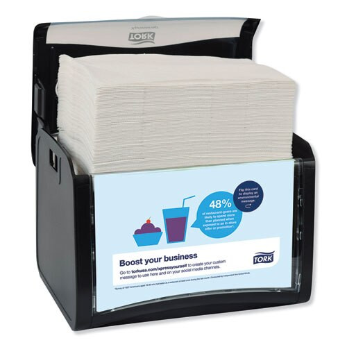 Xpressnap Tabletop Napkin Dispenser, 7.9w X 5.9d X 6.1h, Black Xpressnap Tabletop Napkin Dispenser, 7.9w X 5.9d X 6.1h, Black