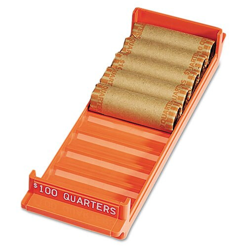 Porta-count System Rolled Coin Plastic Storage Tray, Orange Porta-count System Rolled Coin Plastic Storage Tray, Orange