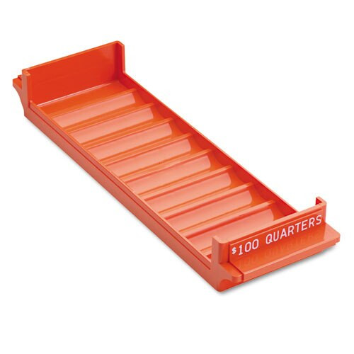 Porta-count System Rolled Coin Plastic Storage Tray, Orange Porta-count System Rolled Coin Plastic Storage Tray, Orange