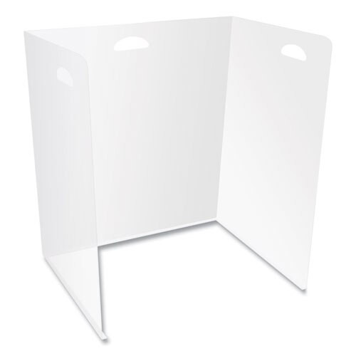 Lightweight Desktop Barriers, 22 X 16 X 24, Polypropylene, Clear, 10/carton Lightweight Desktop Barriers, 22 X 16 X 24, Polypropylene, Clear, 10/carton