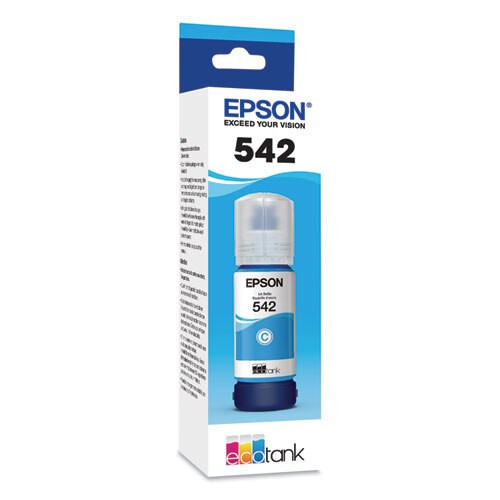 T542220s (t542) Ecotank Ultra High-capacity Ink Bottles, Cyan T542220s (t542) Ecotank Ultra High-capacity Ink Bottles, Cyan