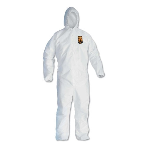 A40 Elastic-cuff And Ankles Hooded Coveralls, White, 2x-large, 25/case A40 Elastic-cuff And Ankles Hooded Coveralls, White, 2x-large, 25/case