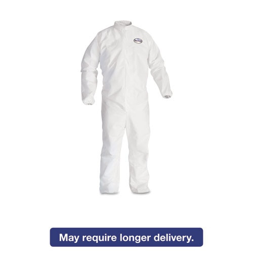 A40 Elastic-cuff And Ankles Hooded Coveralls, White, 2x-large, 25/case A40 Elastic-cuff And Ankles Hooded Coveralls, White, 2x-large, 25/case
